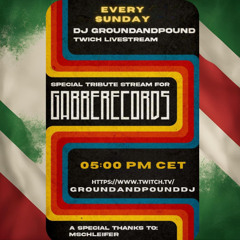 (24.11.24) 💥DJ Groundandpound's Sunday`s special Livestream for Gabberecords 💥