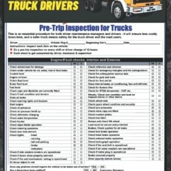 View PDF EBOOK EPUB KINDLE DAILY PRE-TRIP INSPECTION REPORT FOR TRUCK DRIVERS: TRUCK