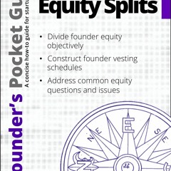 Ebook Dowload Founder S Pocket Guide Founder Equity Splits