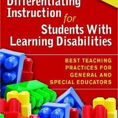 DOWNLOAD/PDF Differentiating Instruction for Students With Learning Disabilities