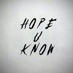 hope u know