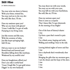 33 Still I Rise by Maya Angelou, read by Adjoa Andoh