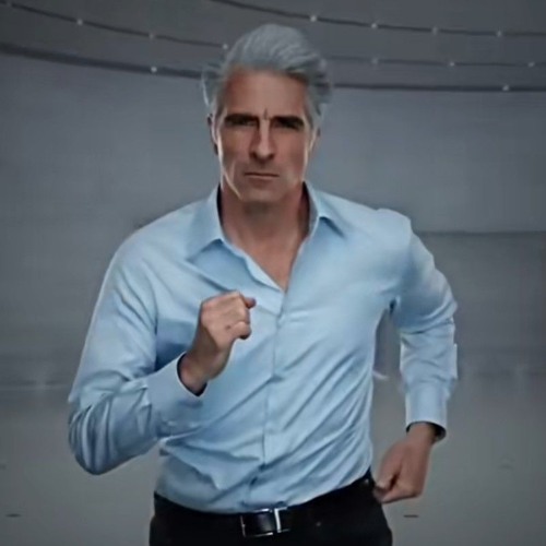 if i back it up (slowed) (apple guy running )