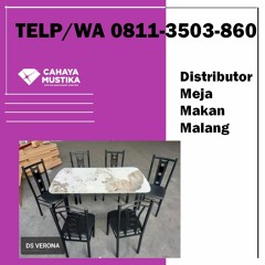 TELP/WA 0811-3503-860, Distributor Meja Makan Kaca Putih Malang