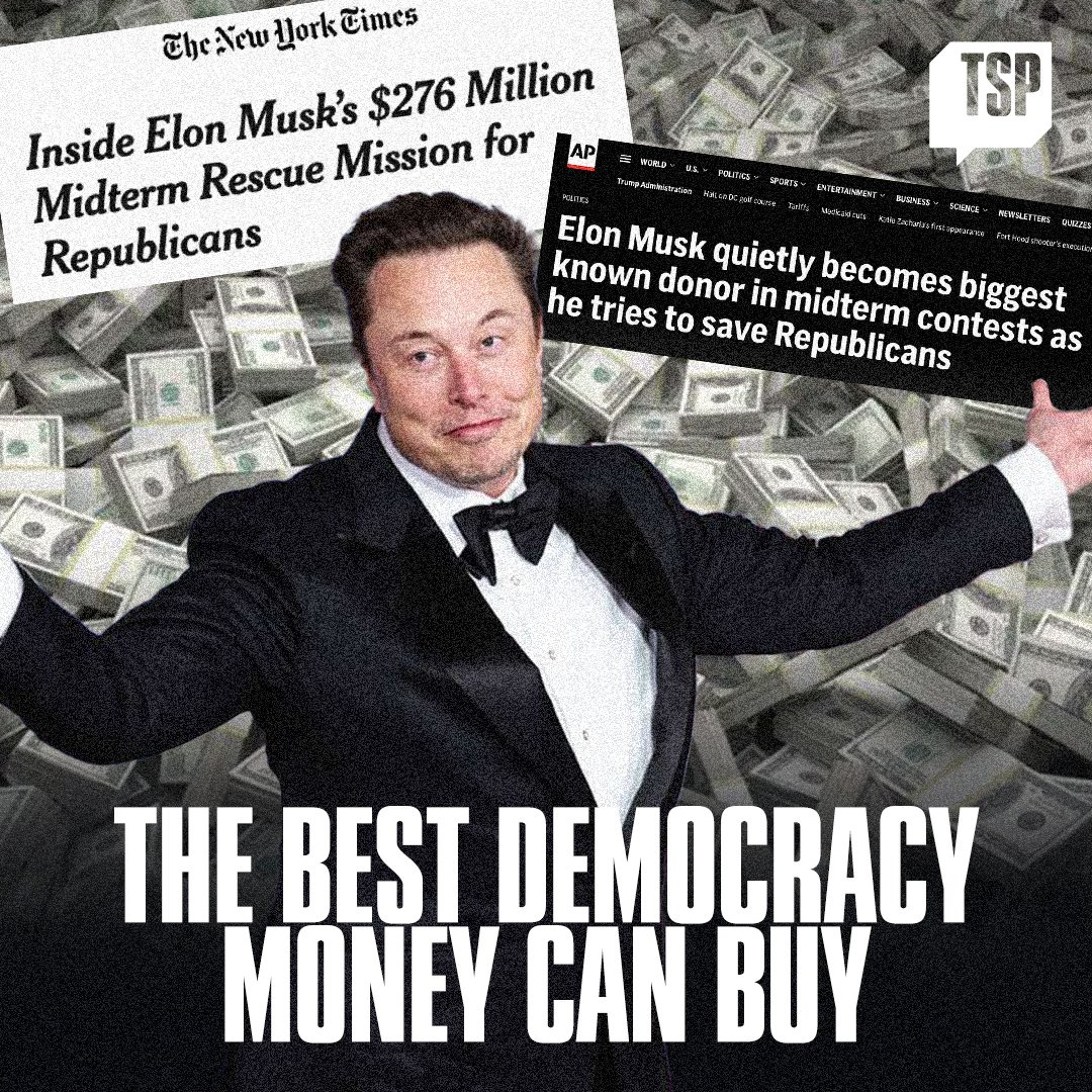 Musk Spends $300 Million On Midterms: How Plutocrats Rule America episode artwork
