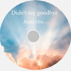 Didn't Say Goodbye - Read One and Androux Tadili