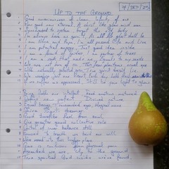 Up to the Ground (Poem and Notes)