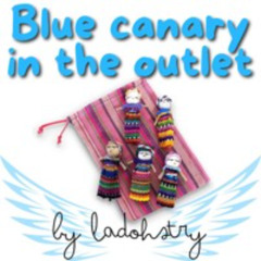 Blue canary in the outlet