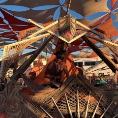 Captain Leopard @ Burning Man 2024 - Hot Mess Camp Sunset