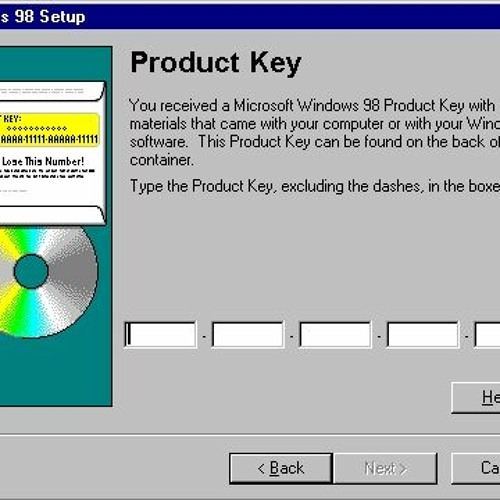 Windows 98 Product Key