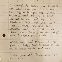 goodbye note