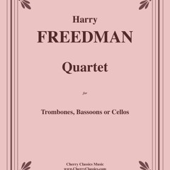 Freedman Quartet for Trombones Sinfonia Trombones Cherry Cox Skeldon Sparkes 1980