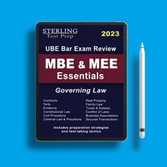 MBE & MEE Essentials: Governing Law for UBE Bar Exam Review. Costless Read [PDF]