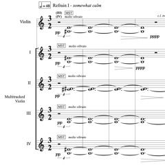 Pose IX: Chorus (2024) - for amplified violin and multitracked violin (live recording)