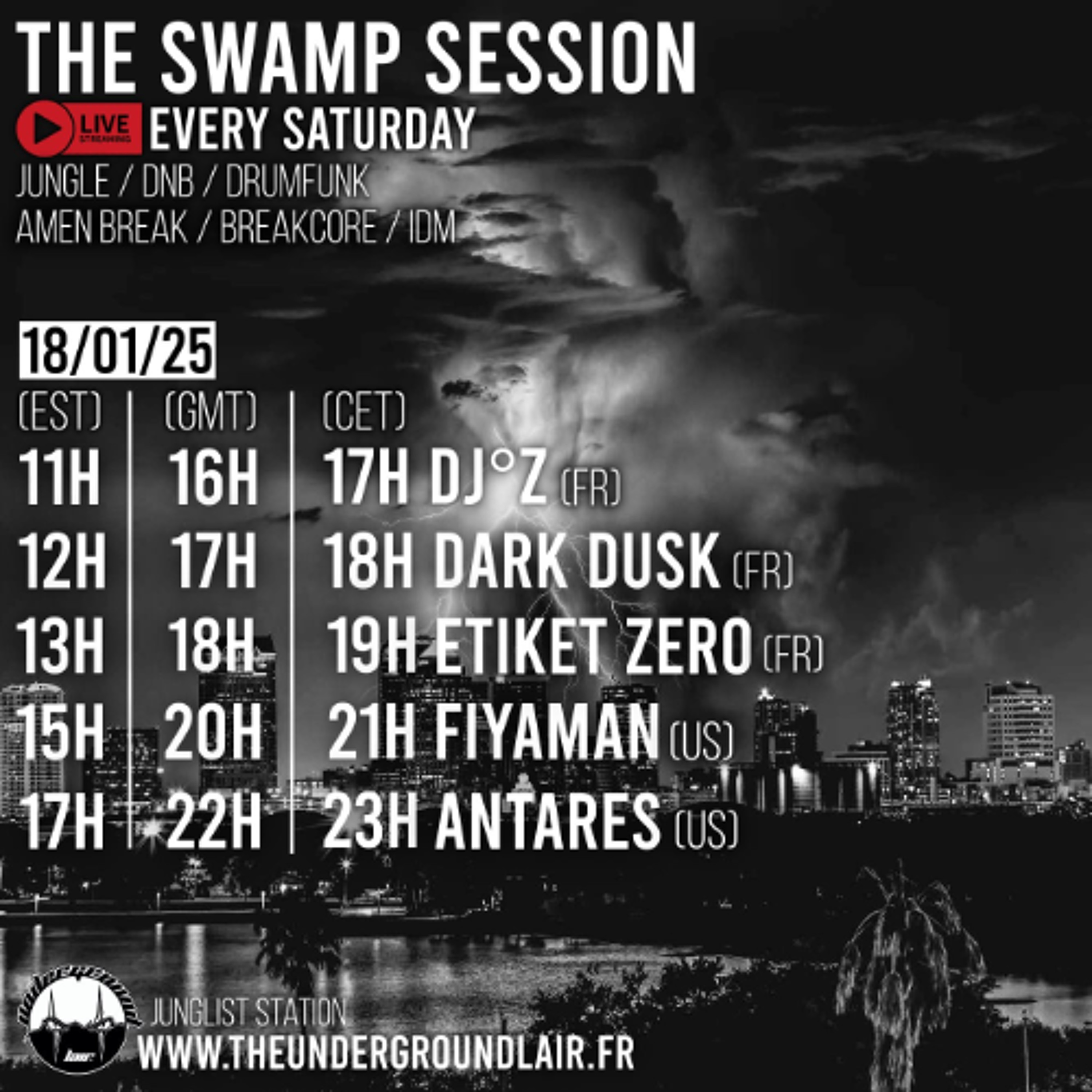 Antares LIVE on The Underground Lair - The Swamp Session - 18.1.25 episode artwork