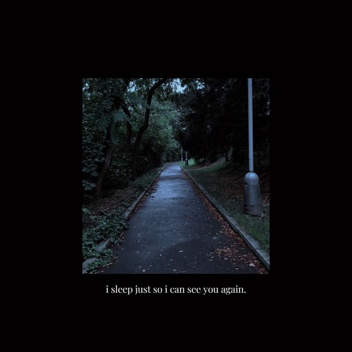 i sleep just so we can meet again.
