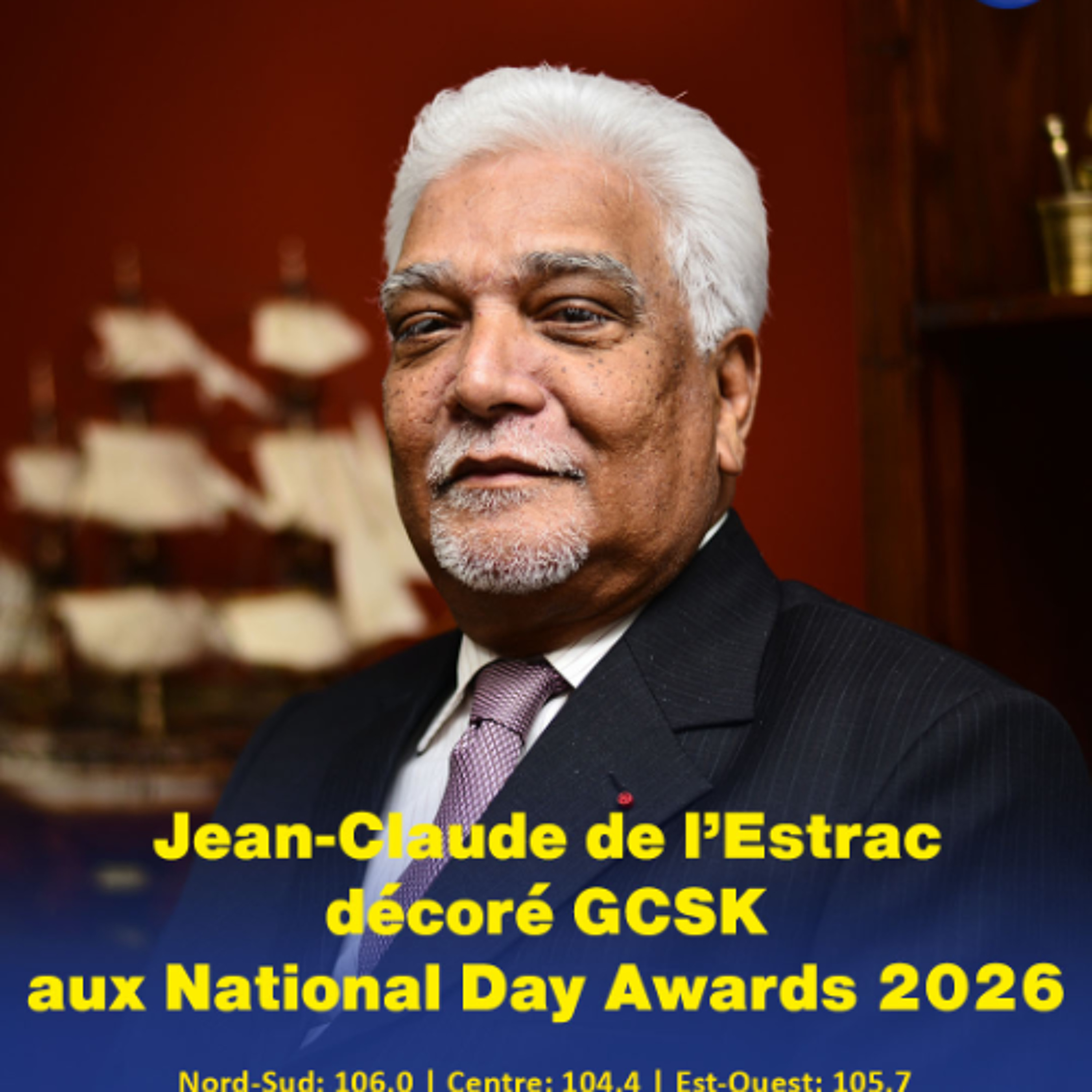 Jean-Claude de l’Estrac décoré GCSK aux National Day Awards 2026 episode artwork