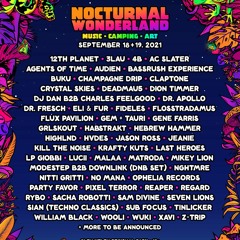 Nocturnal Wonderland 2021 Lineup Playlist