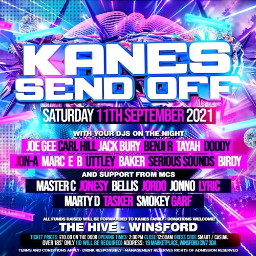 Kanes Send Off - 11th Sept 2021 - Baker Live Set