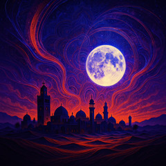 Moon over Marrakesh