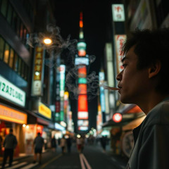 in tokyo with friends 1996