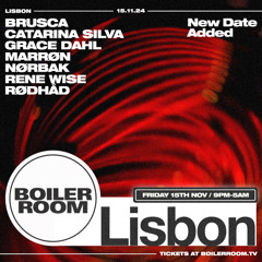 Rene Wise | Boiler Room: Lisbon
