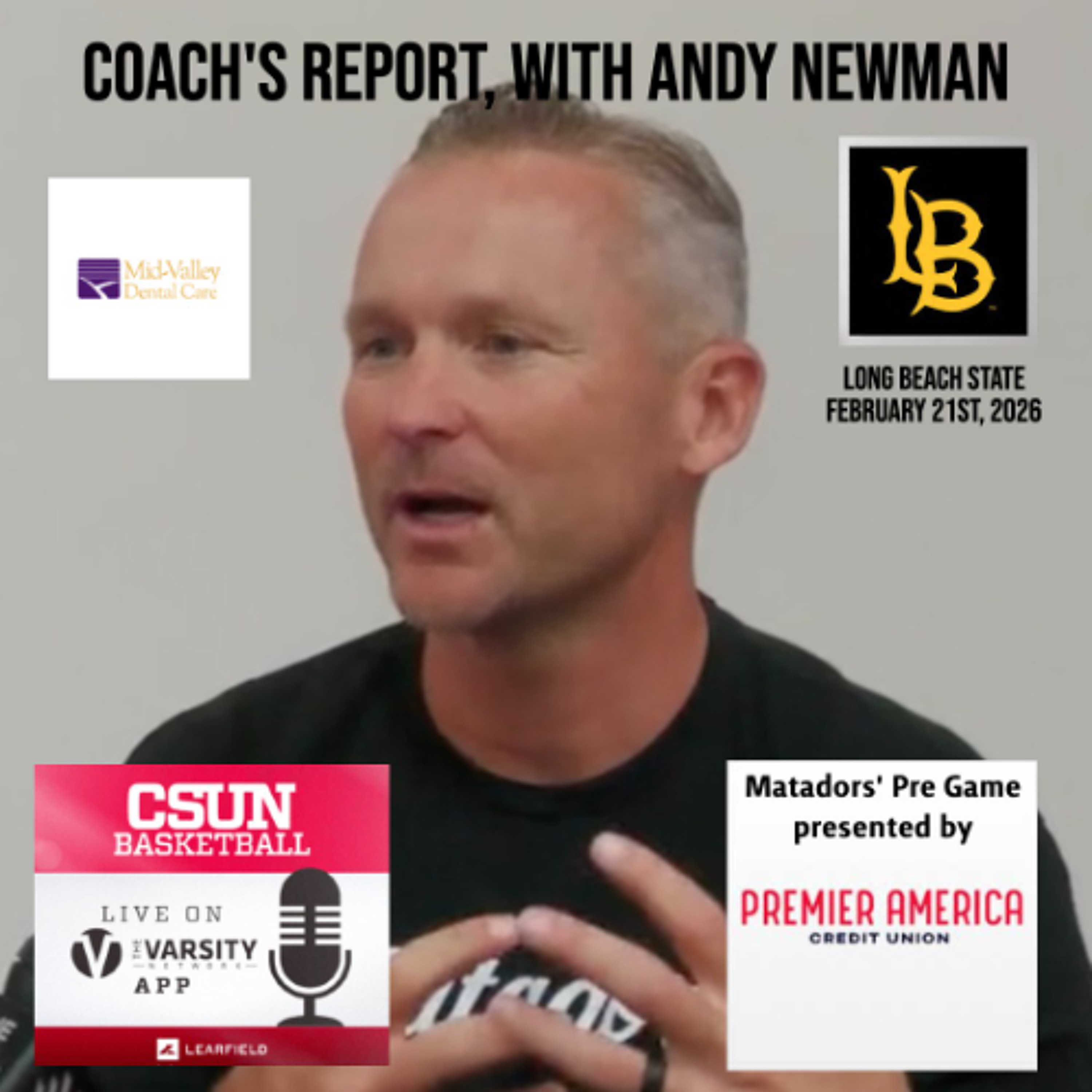 Matadors' Pre Game, February 21st, 2026 - Long Beach State episode artwork