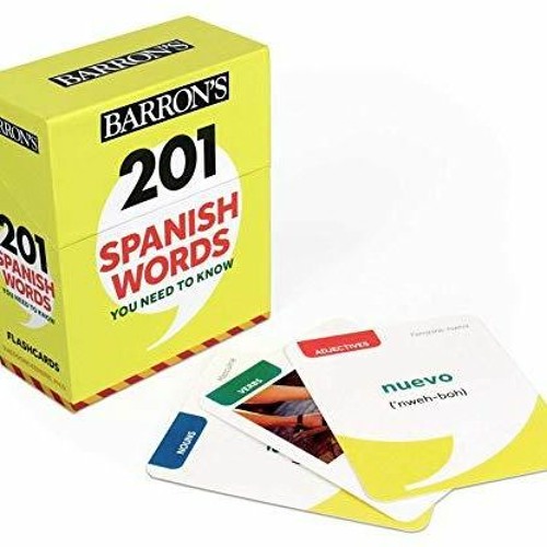 [PDF] DOWNLOAD FREE 201 Spanish Words You Need to Know Flashcards (Barron's Fore