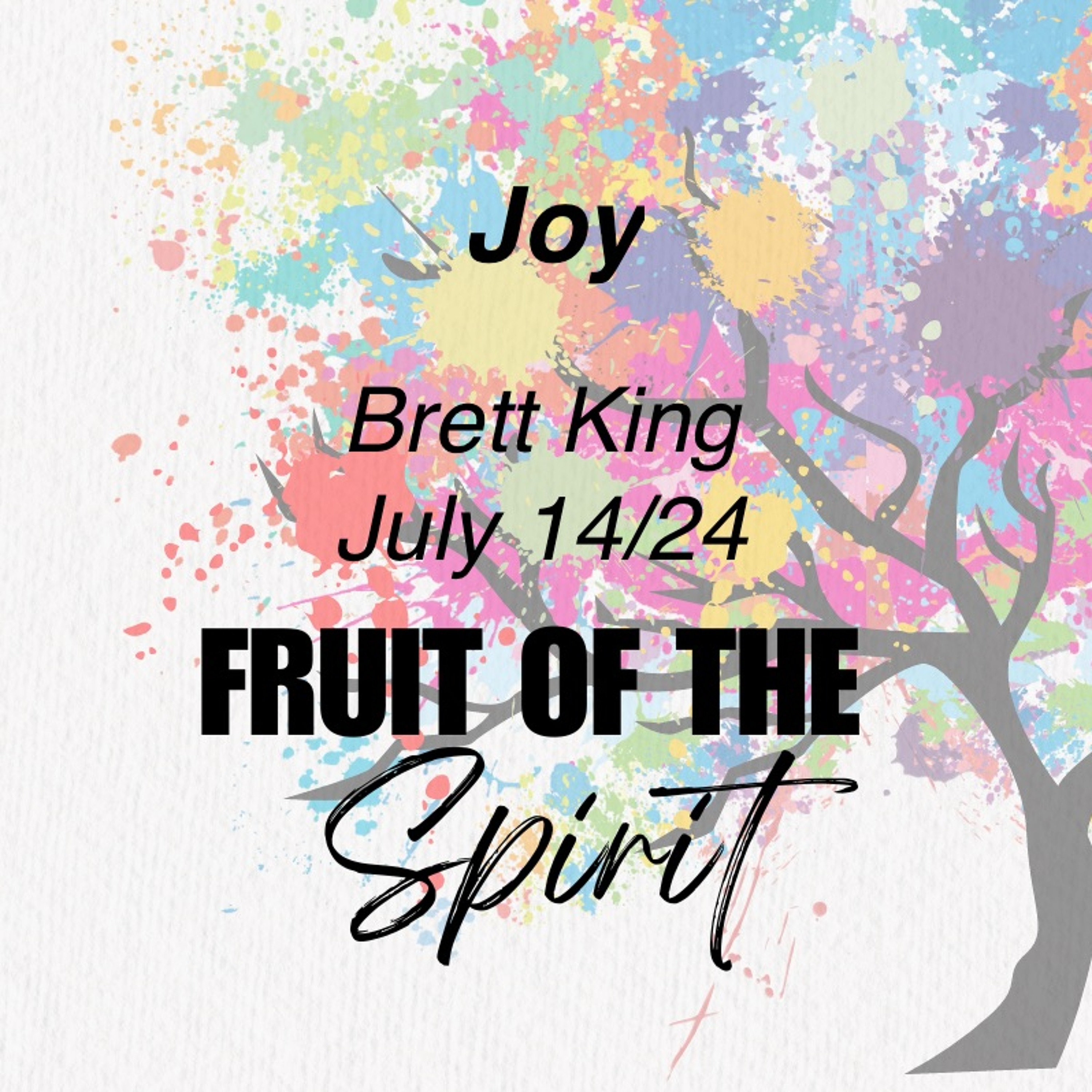 July 14/24 | Fruit  of the Spirit - Joy | Brett King episode artwork