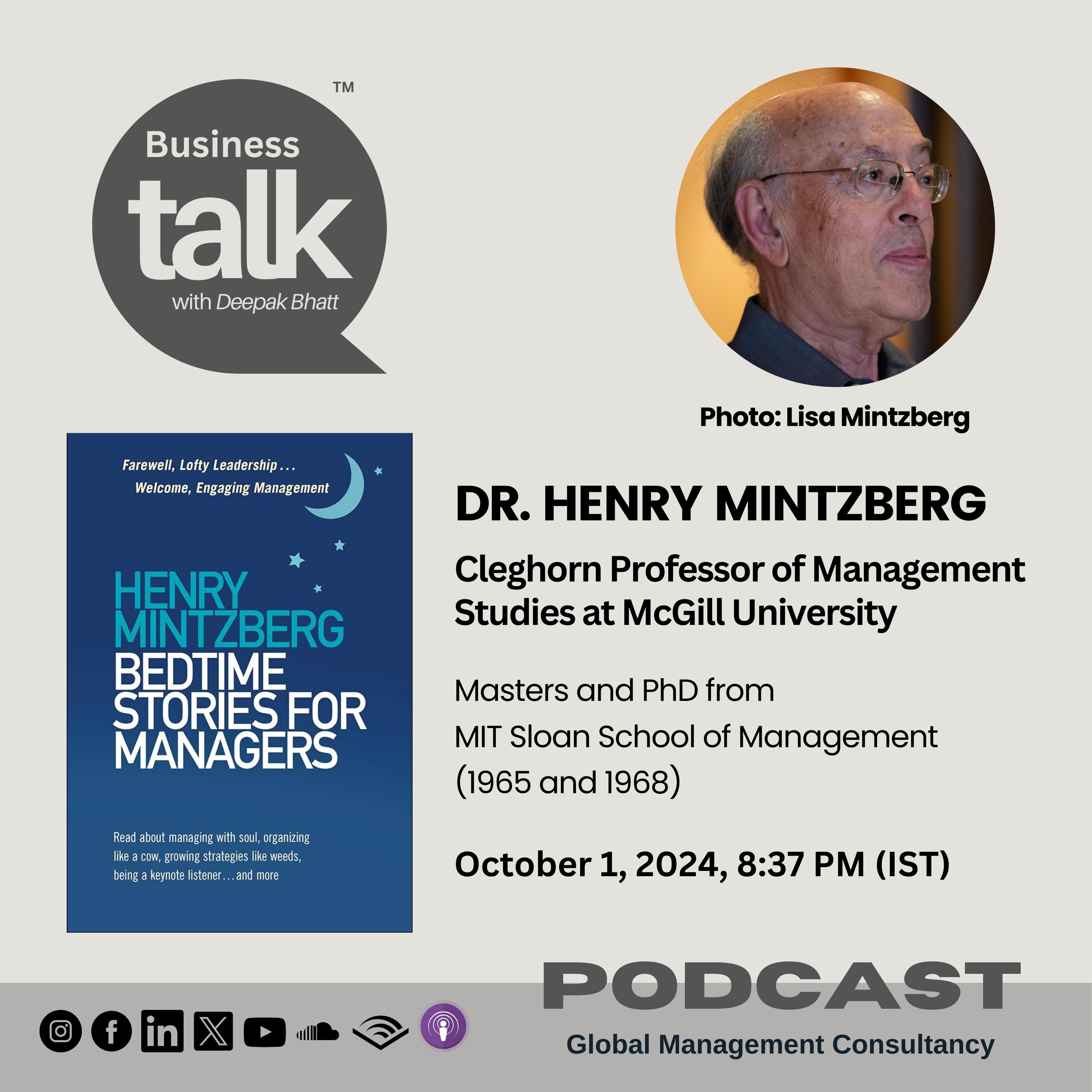 Prof. Henry Mintzberg shares insights from his book, Bedtime Stories for Managers. episode artwork