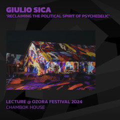 Giulio Sica 'Reclaiming the Political Spirit of Psychedelic' @ Ozora 2024 | Chambok House