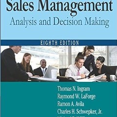 Download EBOoK@ Sales Management: Analysis and Decision Making [DOWNLOADPDF] PDF