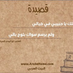 رسمتك يا حبيبي في خيالي