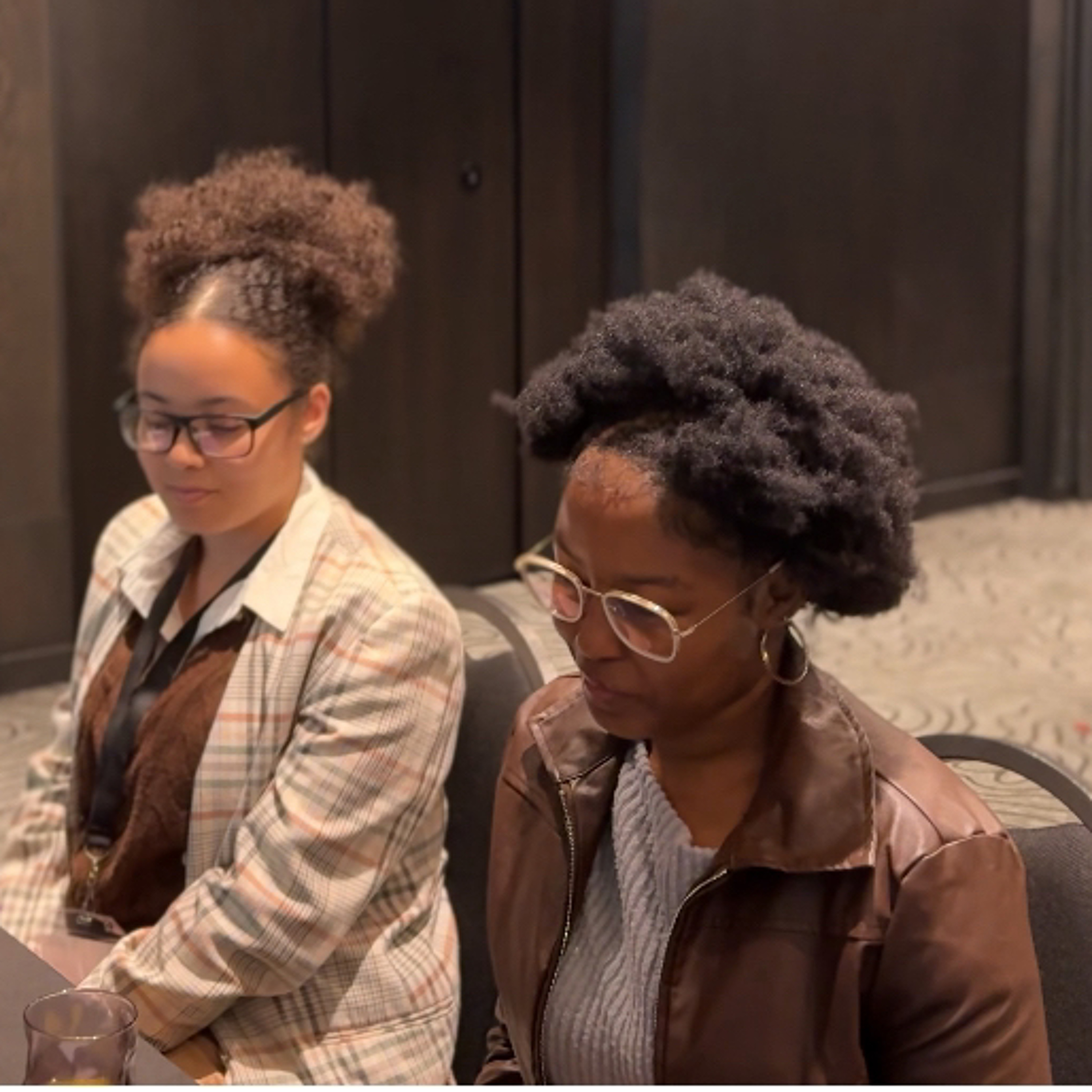 DENUSHA CAMERON & NOKUTHULA SIMELANE - STUDENTS ATTENDING THE AFRICA CONSULTATIVE MEETING