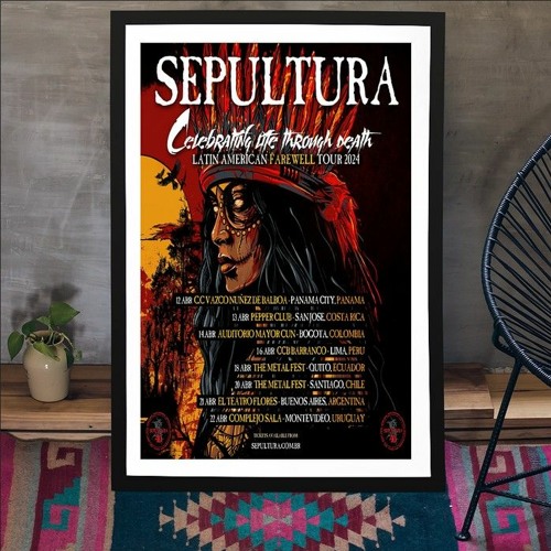 Stream Sepultura Latin Tour American Farewell Apr 2024 Poster by