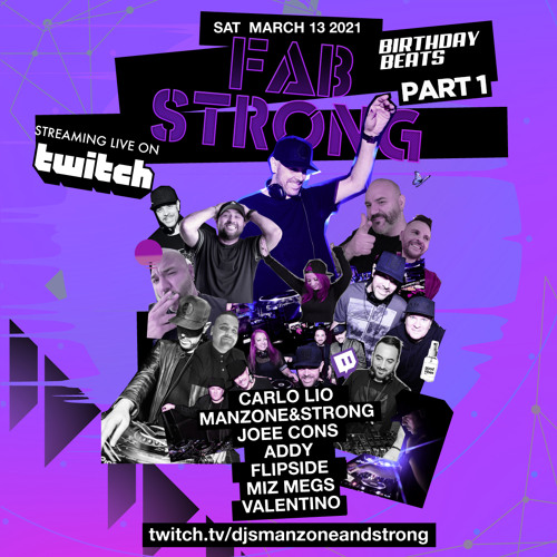 Listen to Fab Strong's Birthday Beats Live On Twitch (FREE DOWNLOAD) by  MANZONEandSTRONG in M&S DJ MIXES playlist online for free on SoundCloud