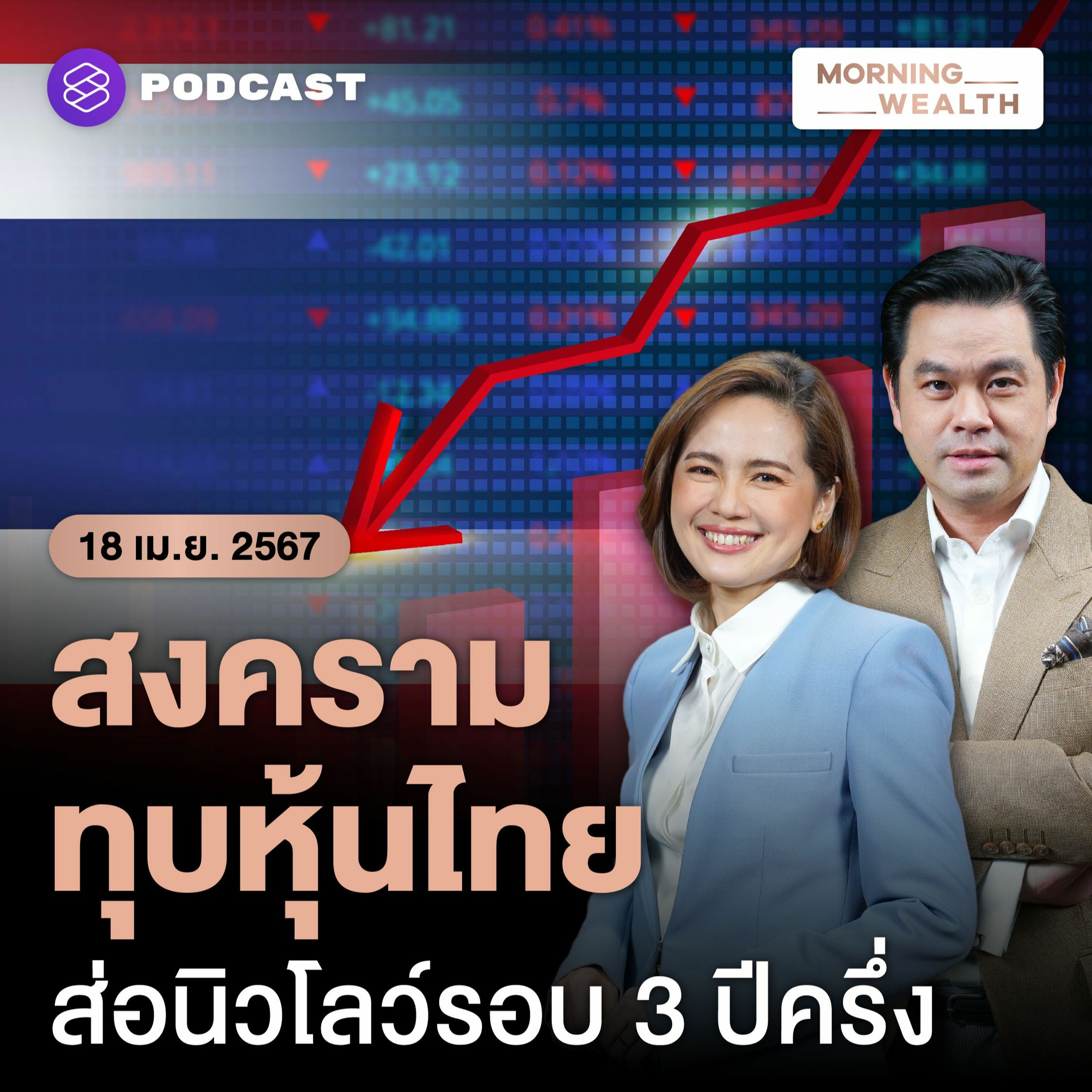 Morning Wealth | ความเสี่ยง ‘สงคราม’ ทุบหุ้นไทย ส่อนิวโลว์รอบ 3 ปีครึ่ง | 18 เมษายน 2567