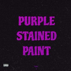 PURPLE STAINED PAINT