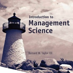 Read Introduction To Management Science (What's New In Operations Management)