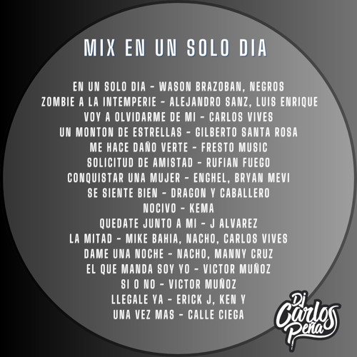DJ Carlos Peña - Mix En Un Solo Día