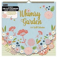 GET EPUB ✏️ Whimsy Garden 2021 12x12 Diecut Spiral Calendar by  Lang Companies EBOOK