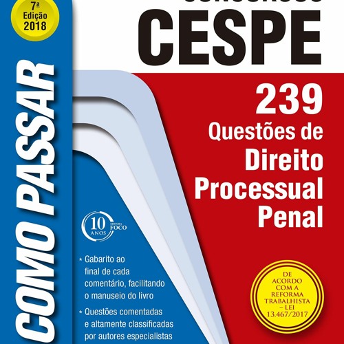 Read Book Como passar em concursos CESPE: direito processual penal: 239 quest?es de direito proc