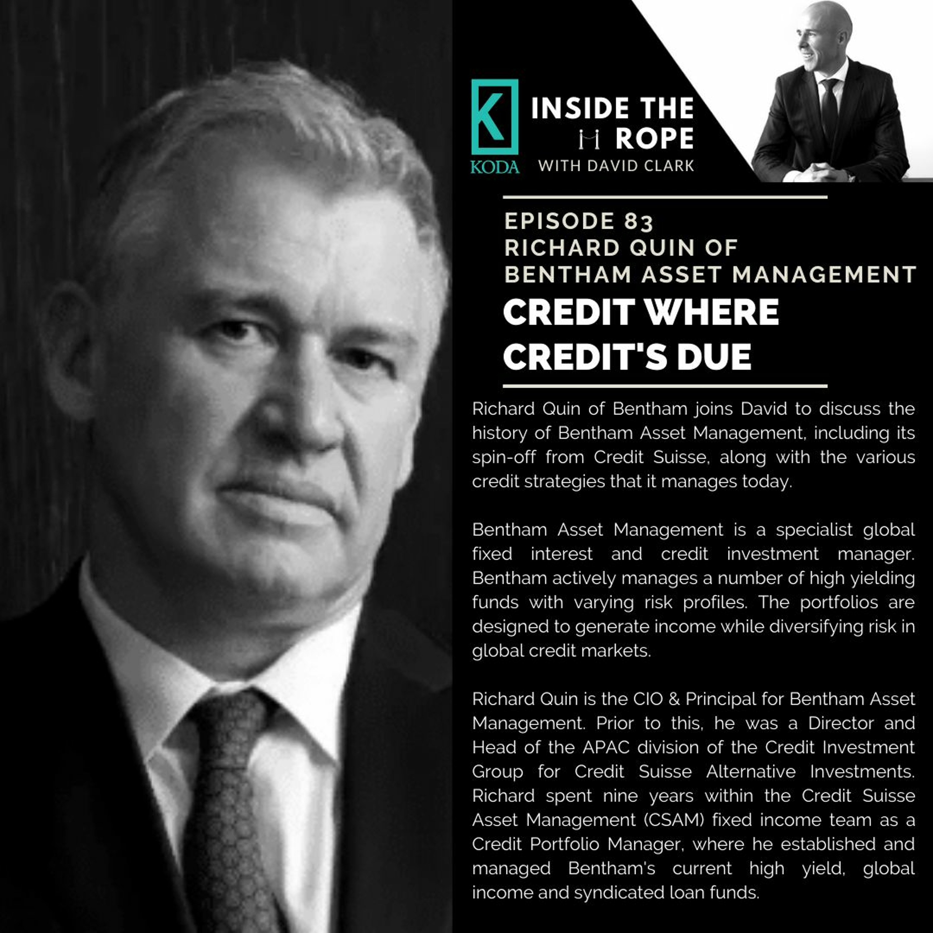 Ep 83: Richard Quin - Credit where credit's due