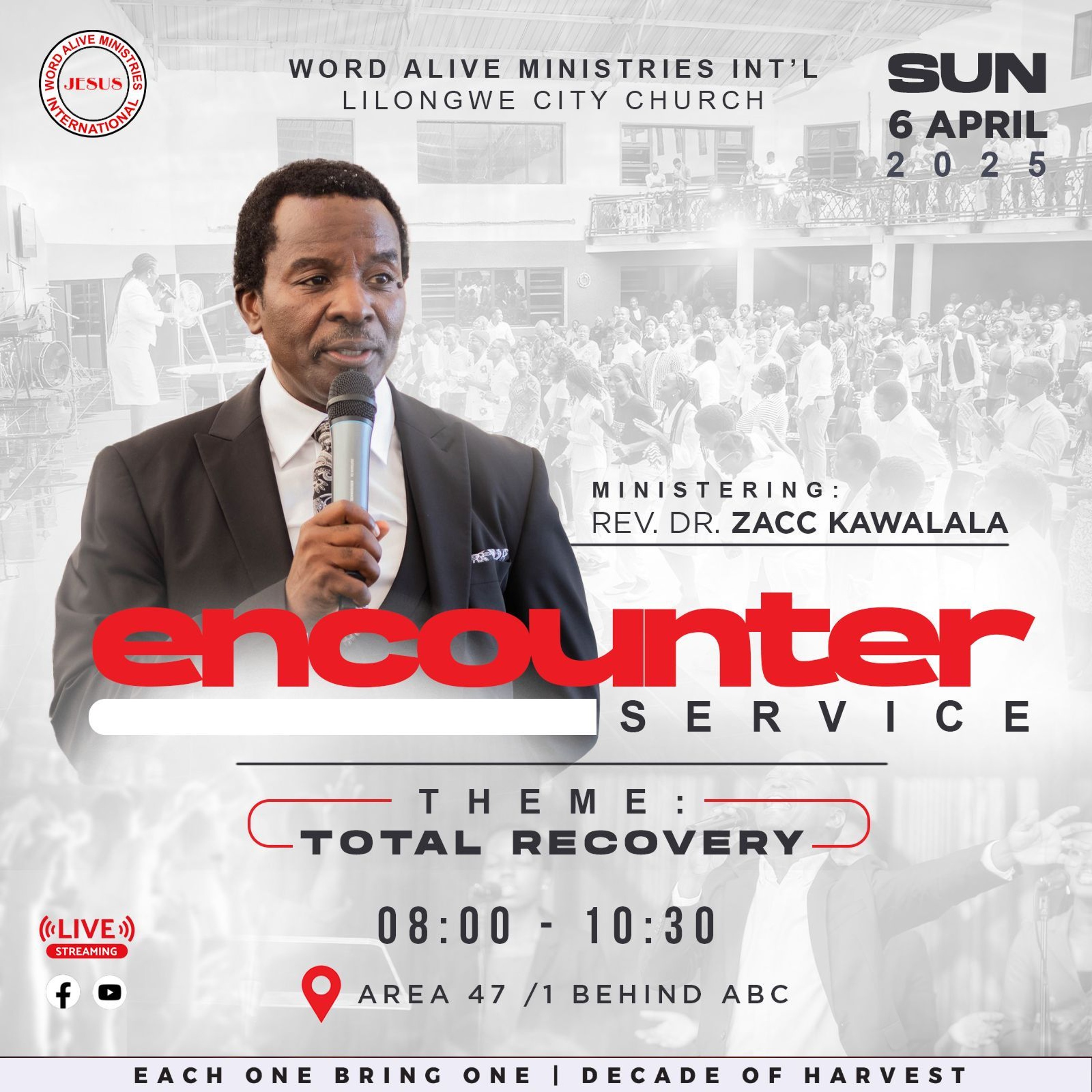Encounter Service Pastor Zacc Kawalala "Total Recovery"