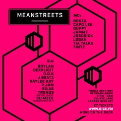 D.O.K B2B Silas W Bruza,Tia Talks,Logan Live@Mean Streets,Peckham Audio 26.11.21