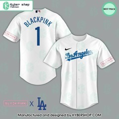 Black Pink Los Angeles Dodgers Baseball Jersey