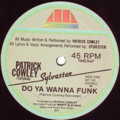 Patrick Cowley Ft Sylvester - Do Ya Wanna Funk (Stubacca Disco Edit)