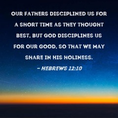 Trust His Discipline (Hebrews 12:10)