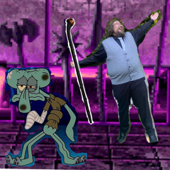 Jay smashes Squidward's head in with the shillelagh