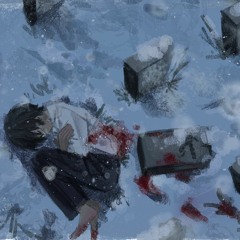 blood on snow
